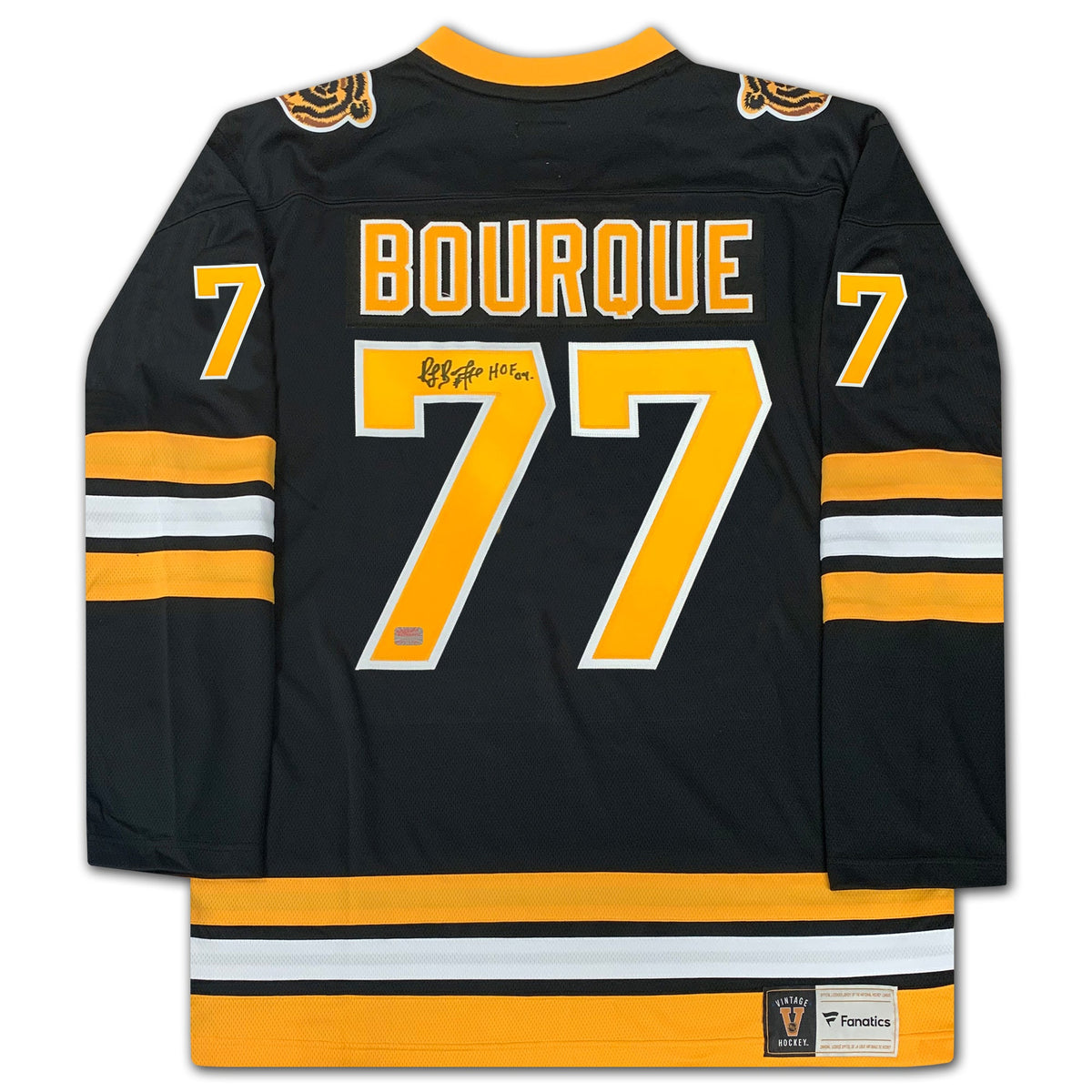 Raymond Bourque Autographed Boston Bruins Black Jersey-2