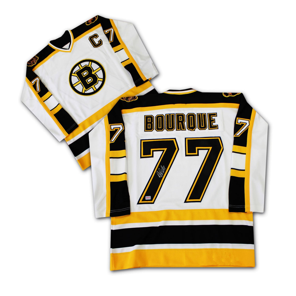 Raymond Bourque Autographed Boston Bruins White Jersey