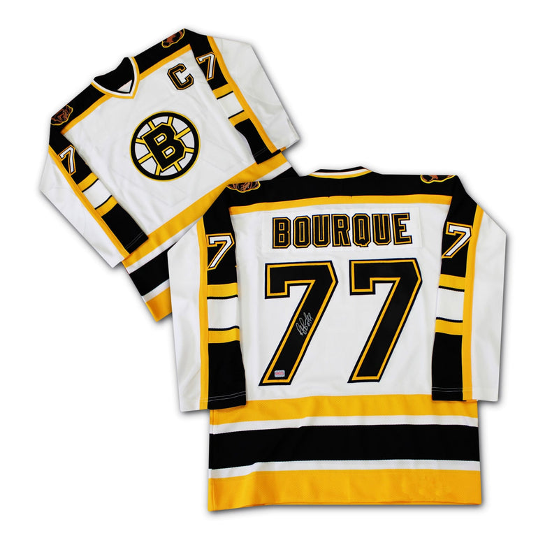 Raymond Bourque Autographed Boston Bruins White Jersey-1