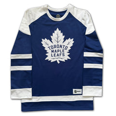 Johnny Bower Signed Toronto Hockey Fan Jersey - Blue, Large-3