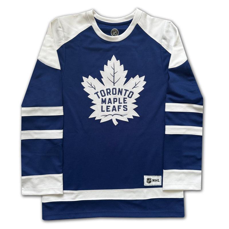 Johnny Bower Signed Toronto Hockey Fan Jersey - Blue, Large-3