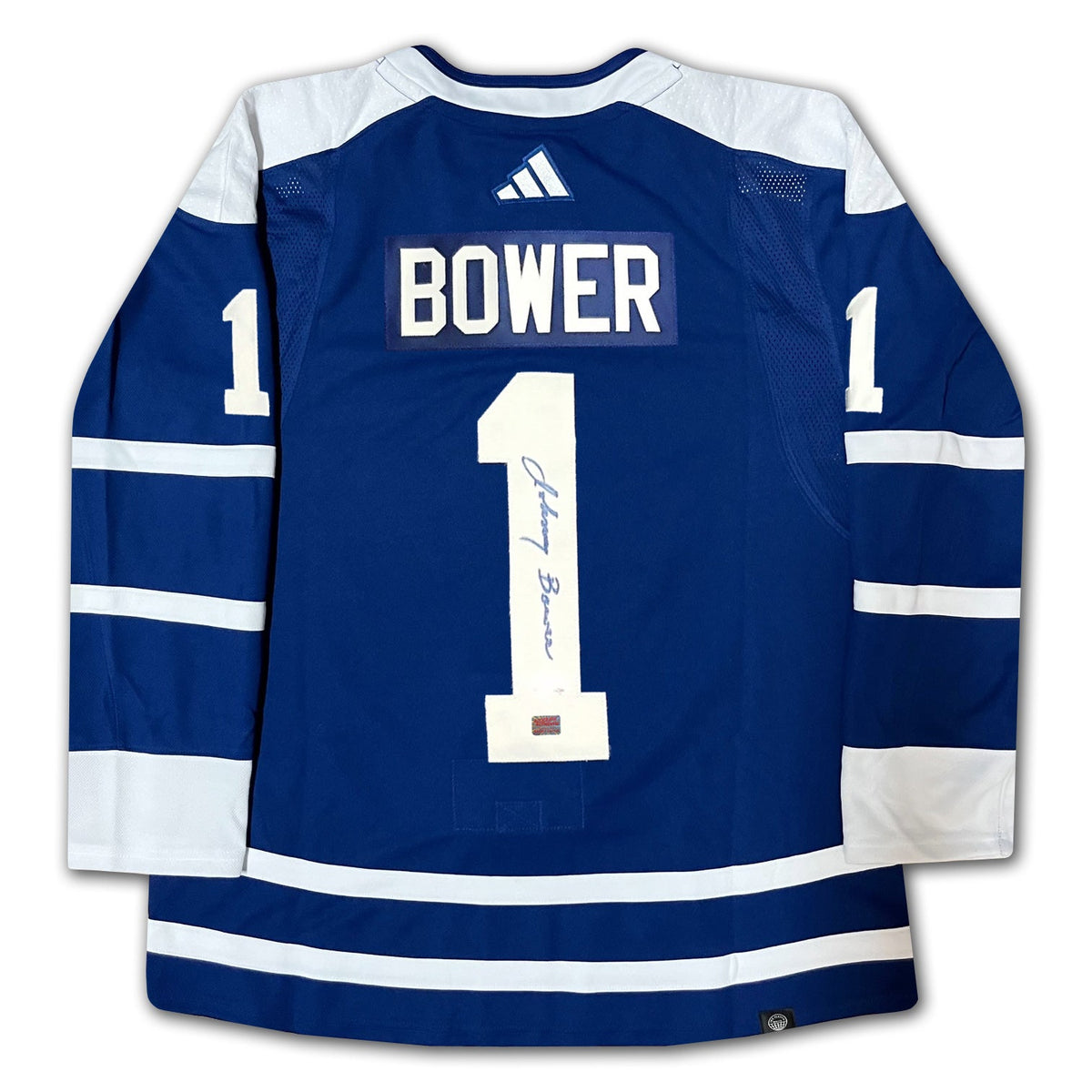 Johnny Bower Autographed Toronto Maple Leafs Reverse Jersey-2