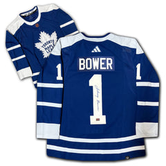 Johnny Bower Autographed Toronto Maple Leafs Reverse Jersey-1