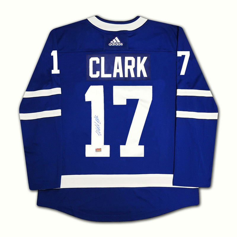 Wendel Clark Signed Adidas Toronto Maple Leafs Blue Jersey-1