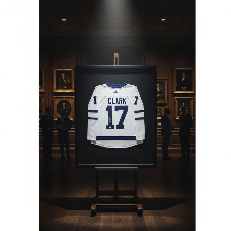 Wendel Clark Signed Adidas Toronto Maple Leafs White Jersey-4