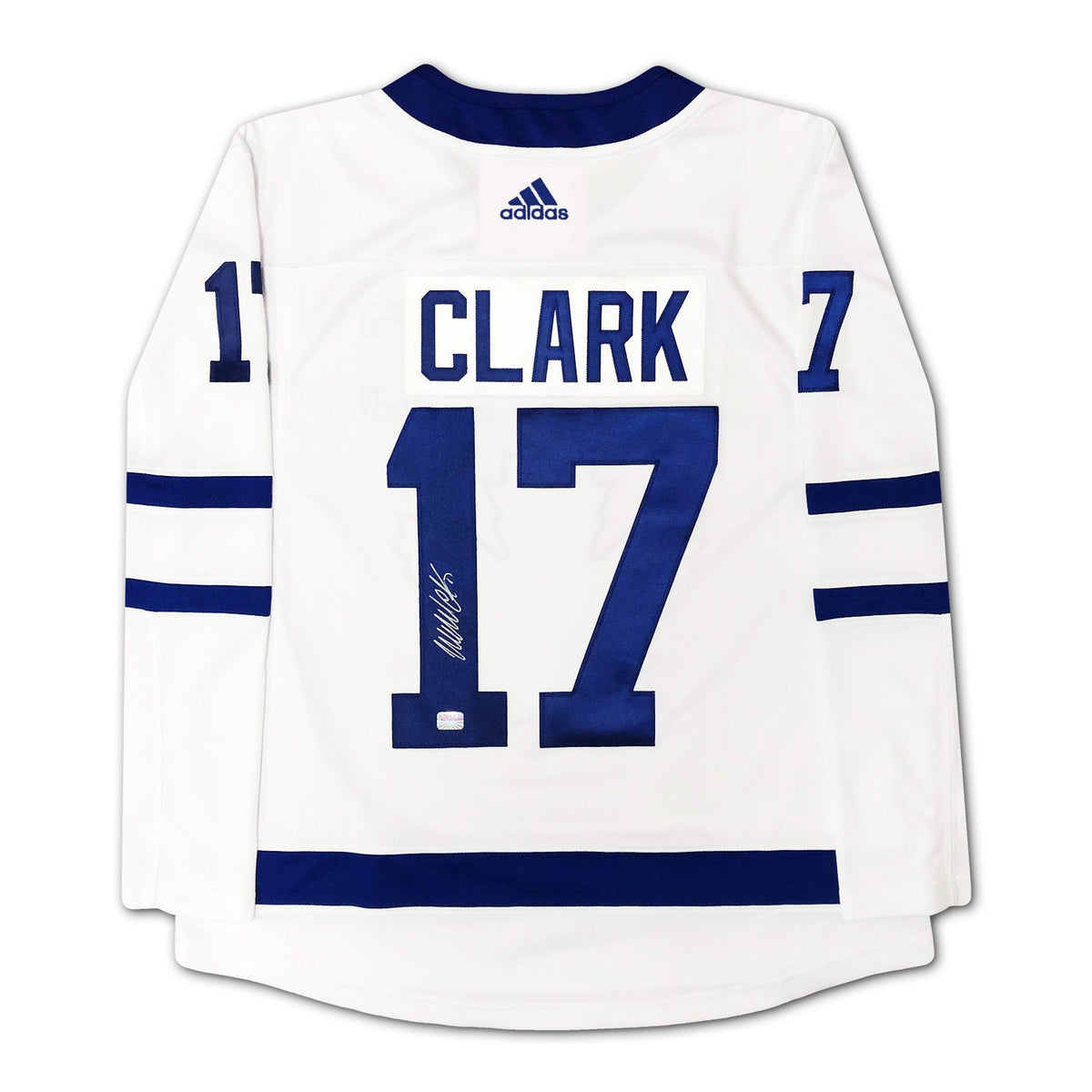 Wendel Clark Signed Adidas Toronto Maple Leafs White Jersey-1