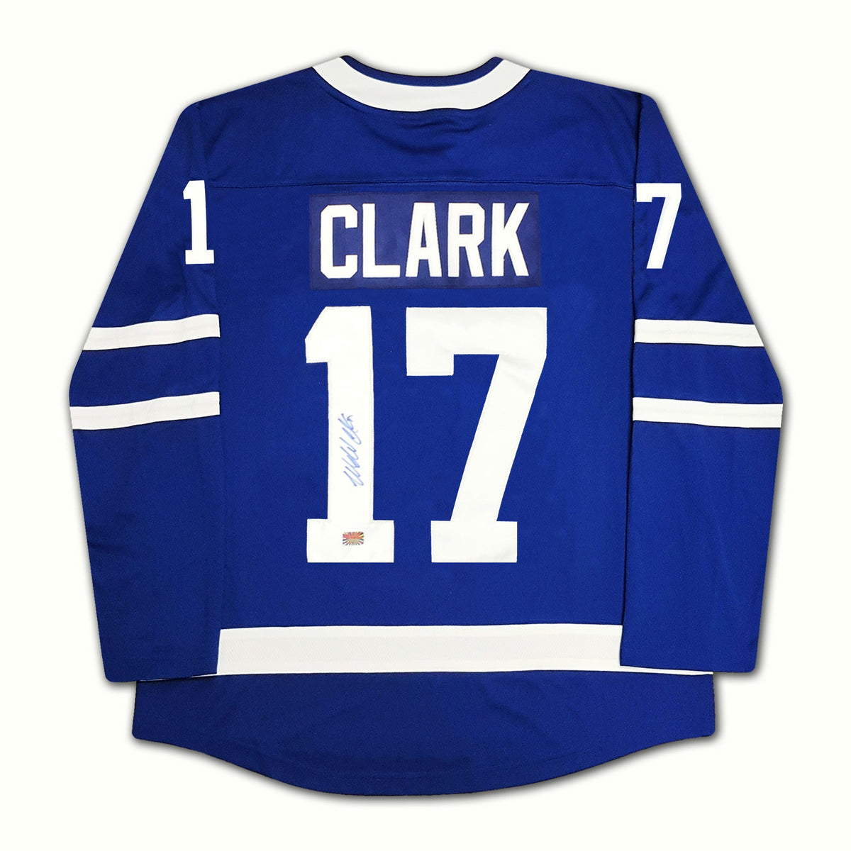 Wendel Clark Autographed Toronto Maple Leafs Blue Jersey-2