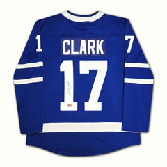 Wendel Clark Autographed Toronto Maple Leafs Blue Jersey-2