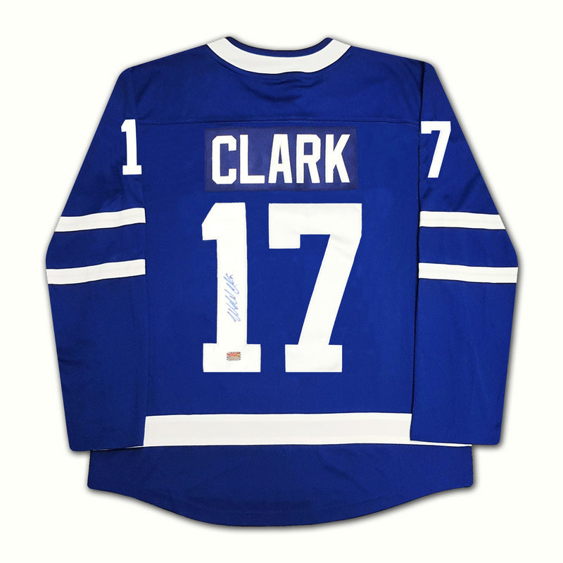 Wendel Clark Autographed Toronto Maple Leafs Blue Jersey-2