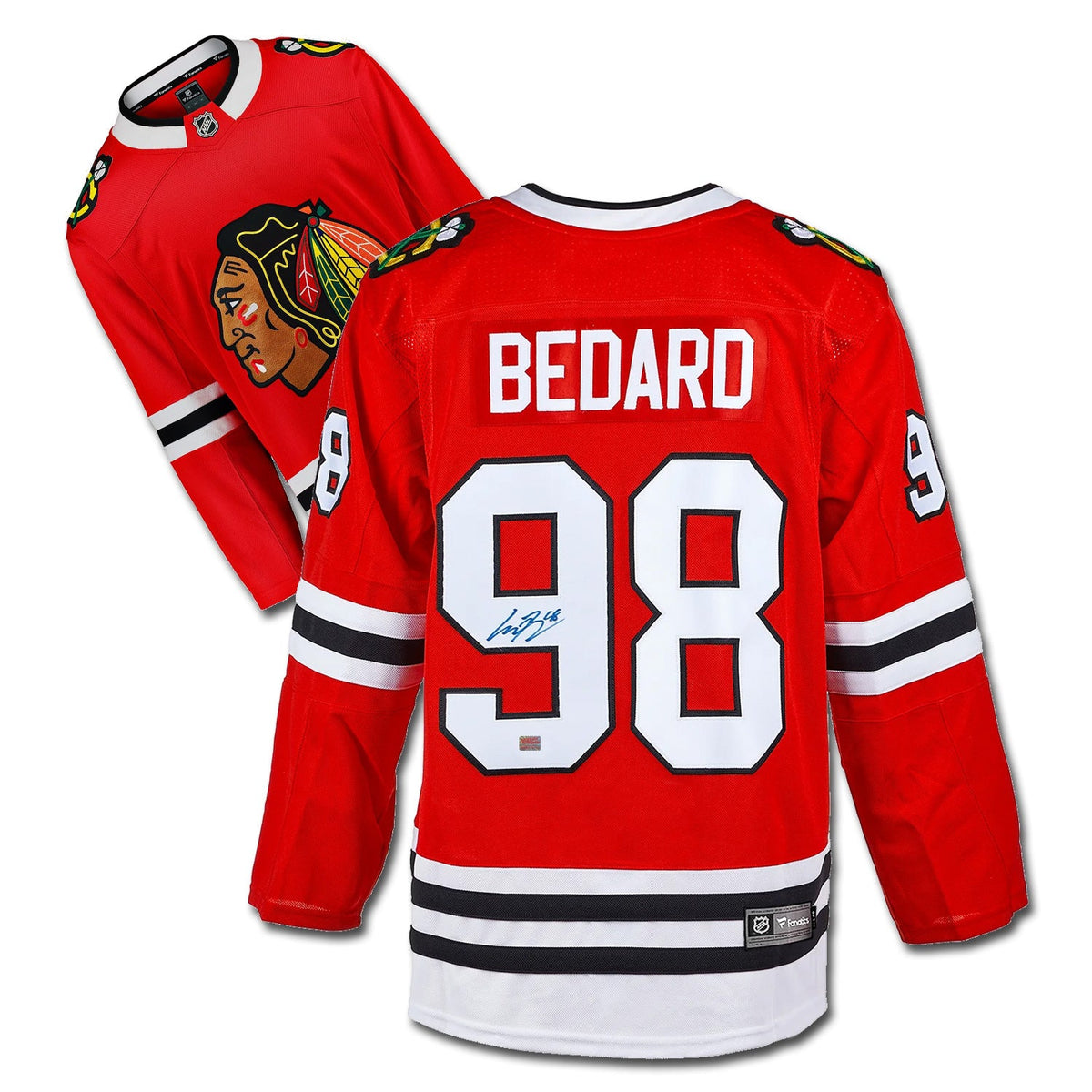 Connor Bedard Signed Jersey Chicago Blackhawks Fanatics-1