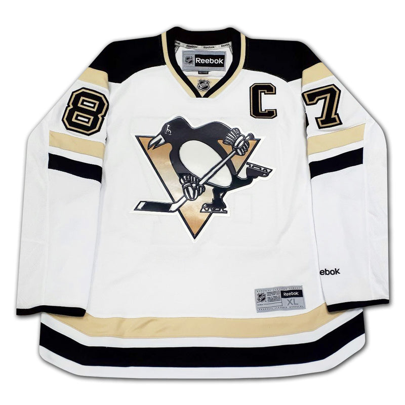 Sidney Crosby Autographed Pittsburgh Penguins White Jersey /87-3
