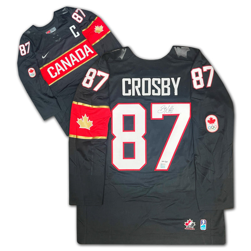 Sidney Crosby Signed 2014 Team Canada Black Jersey-1