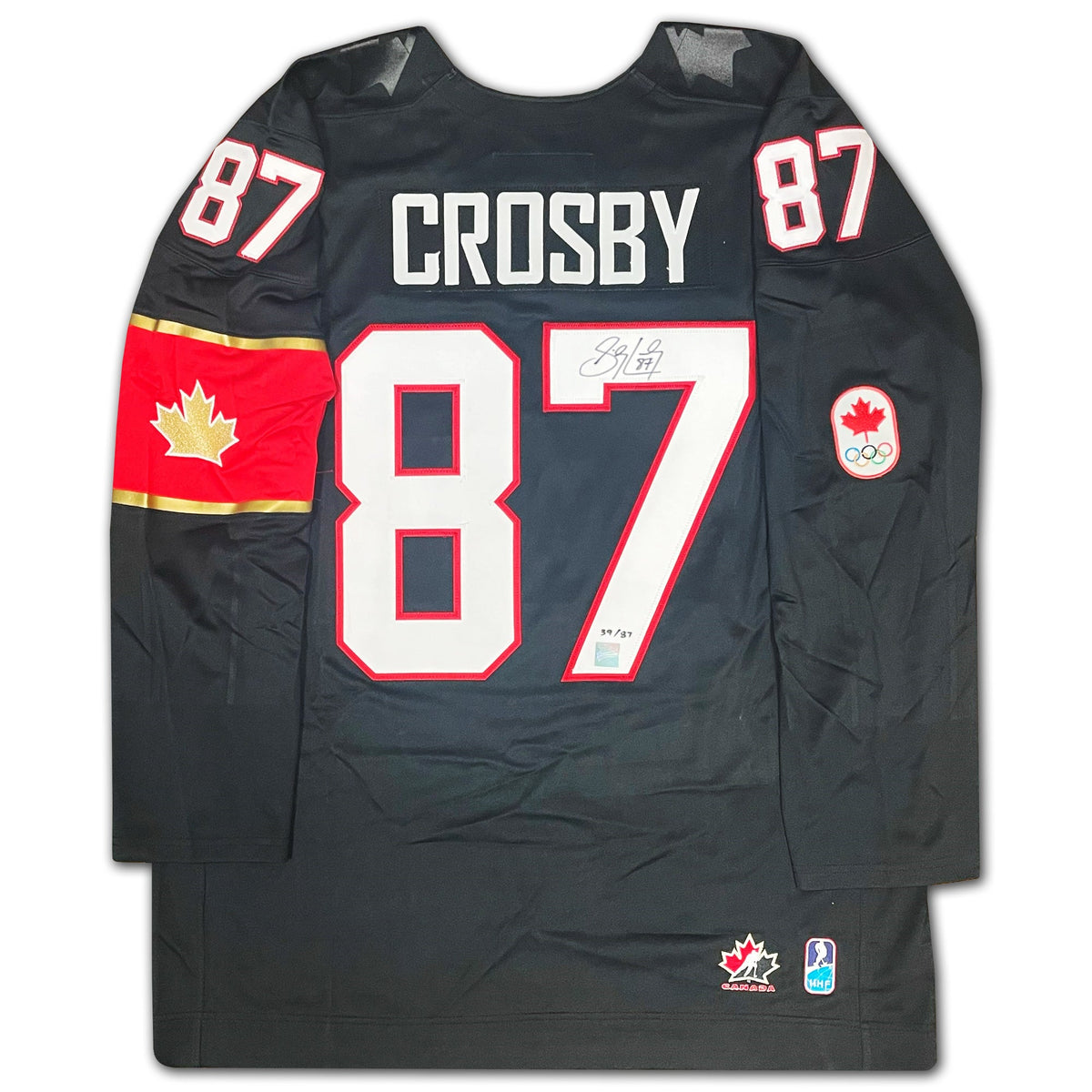 Sidney Crosby Signed 2014 Team Canada Black Jersey-2