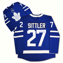 Darryl Sittler Autographed Toronto Maple Leafs Blue Jersey-1