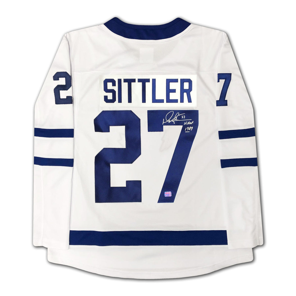 Darryl Sittler Autographed Toronto Maple Leafs White Jersey-2