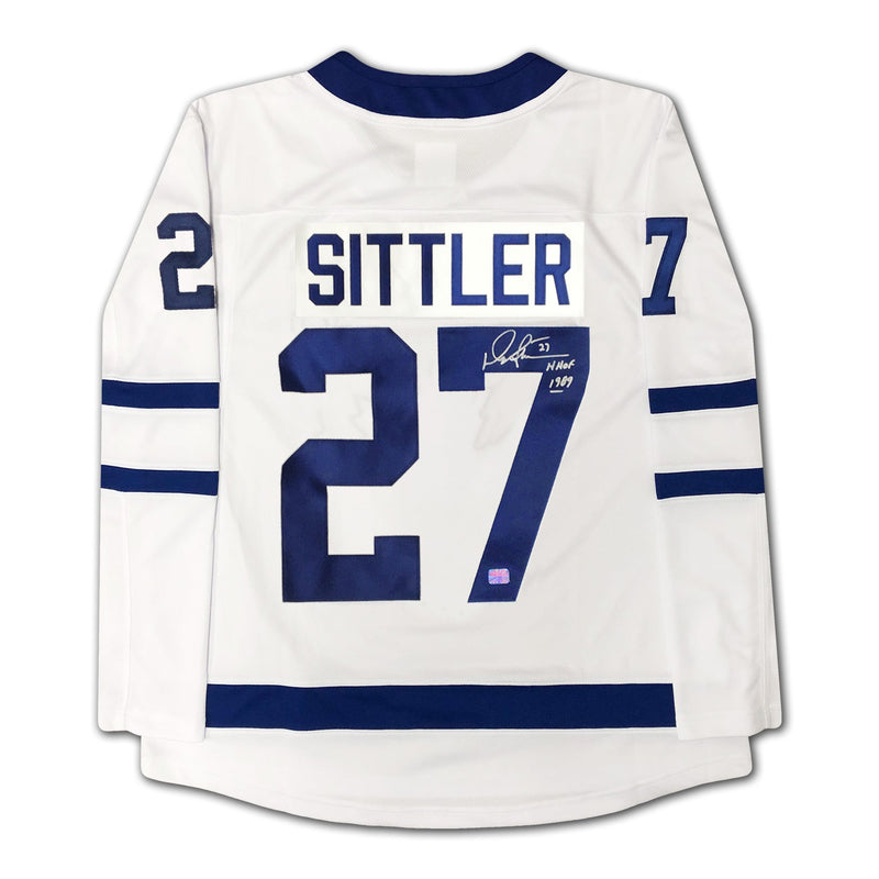 Darryl Sittler Autographed Toronto Maple Leafs White Jersey-2