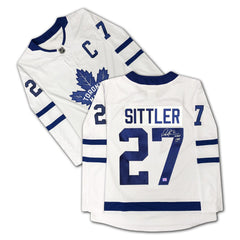 Darryl Sittler Autographed Toronto Maple Leafs White Jersey-1