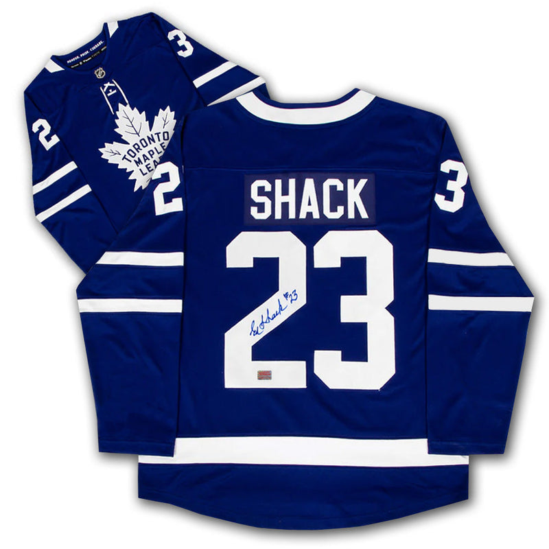 Eddie Shack Autographed Toronto Maple Leafs Blue Jersey-1