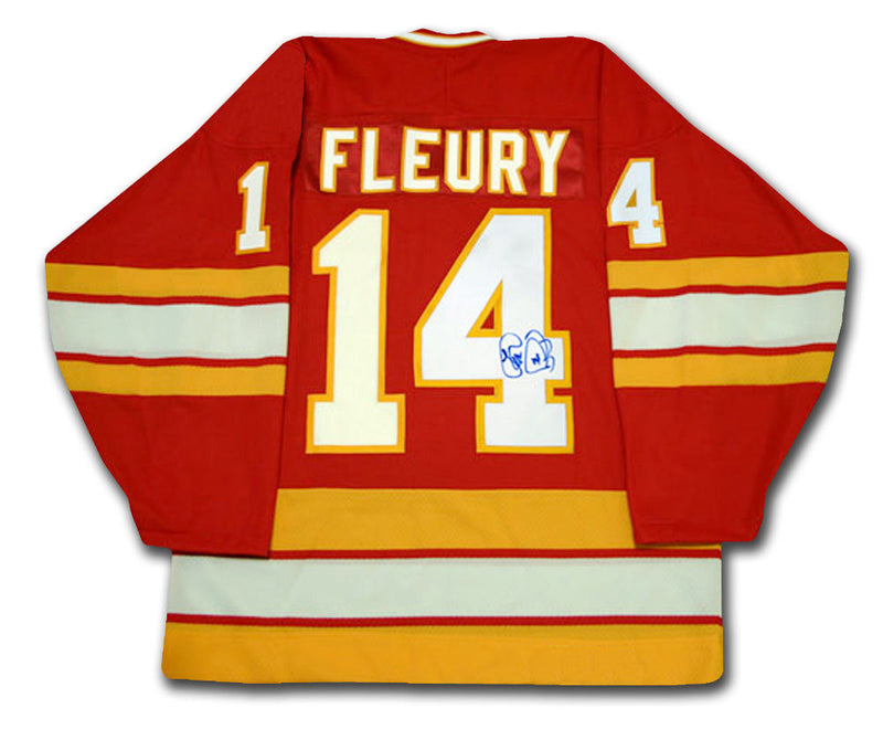 Theoren Fleury Autographed Calgary Flames Jersey-1