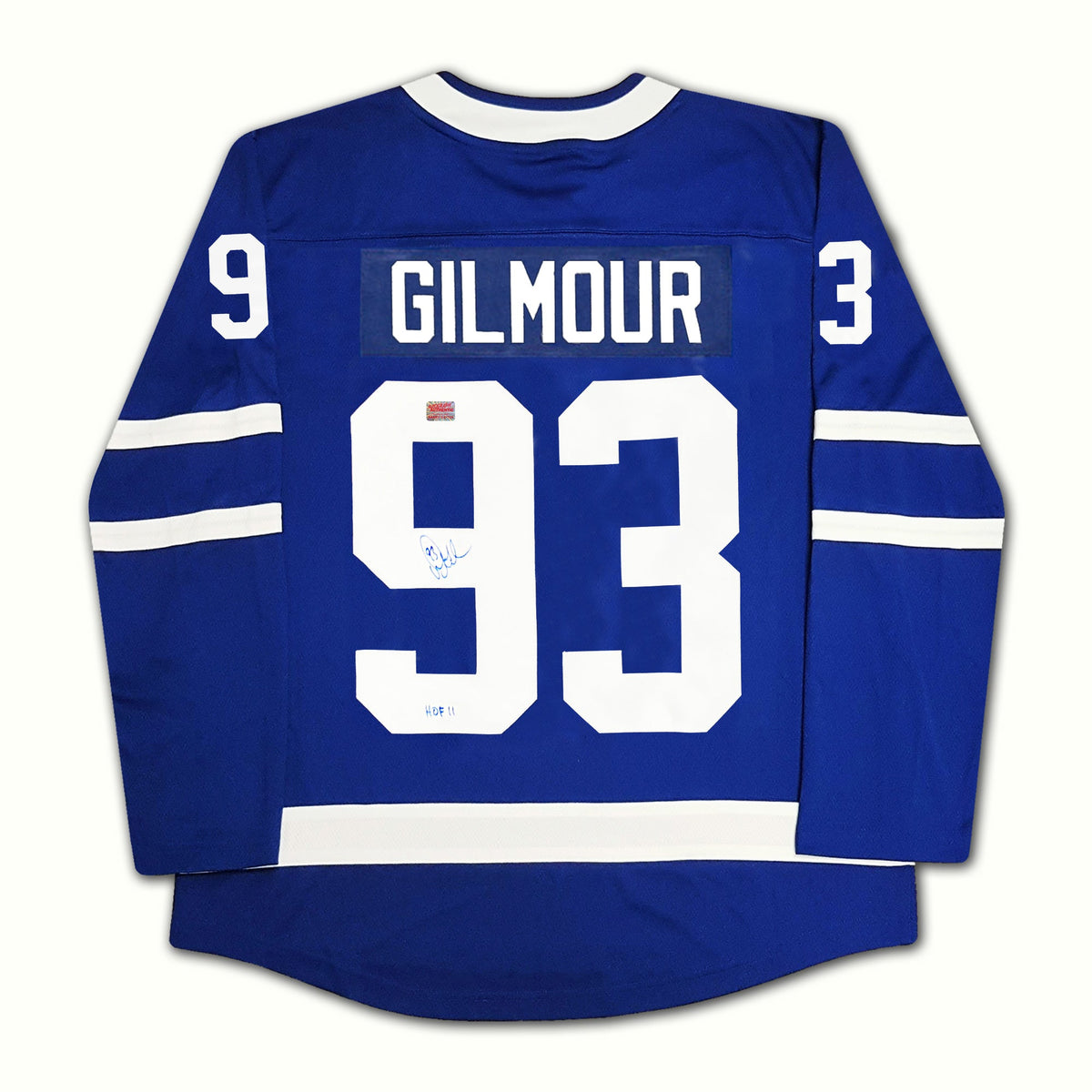Doug Gilmour Autographed Toronto Maple Leafs Blue Jersey-3