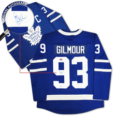 Doug Gilmour Autographed Toronto Maple Leafs Blue Jersey Blue-2
