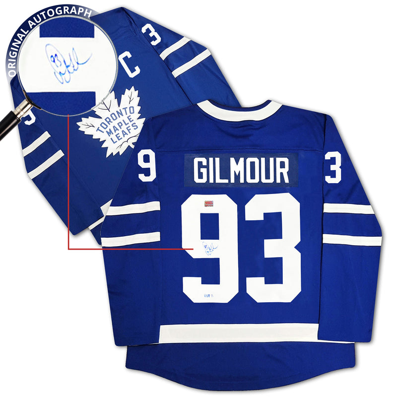 Doug Gilmour Autographed Toronto Maple Leafs Blue Jersey Blue-2