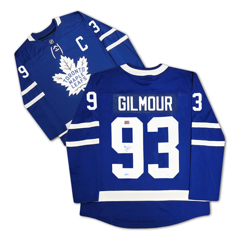 Doug Gilmour Autographed Toronto Maple Leafs Blue Jersey-1