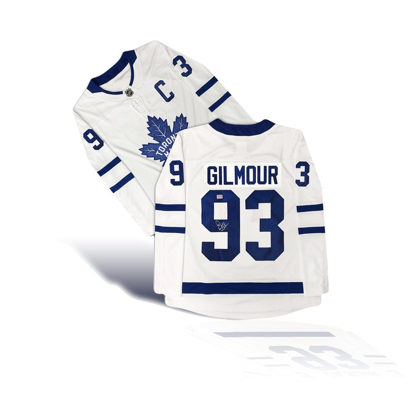 Doug Gilmour Autographed Toronto Maple Leafs White Jersey-1