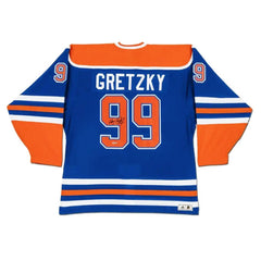 Wayne Gretzky Autographed Edmonton Oilers Blue Jersey-1