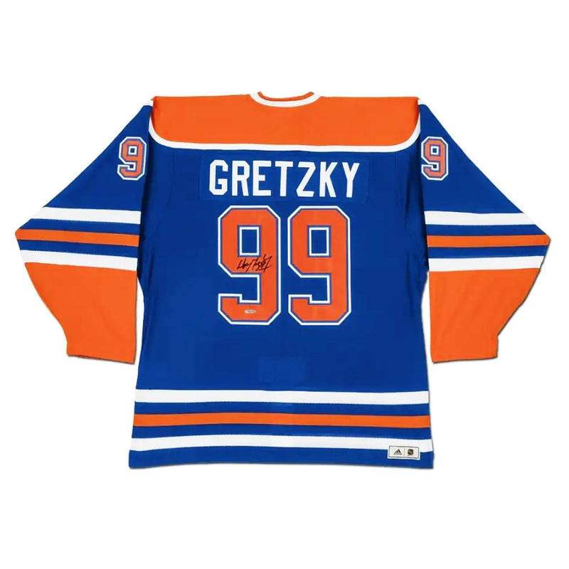 Wayne Gretzky Autographed Edmonton Oilers Blue Jersey-1