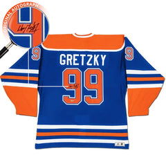 Wayne Gretzky Autographed Edmonton Oilers Blue Jersey-3