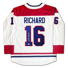 Henri Richard Autographed Montreal Canadiens White Jersey-2