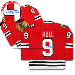 Bobby Hull Autographed Chicago Blackhawks Red Jersey-2