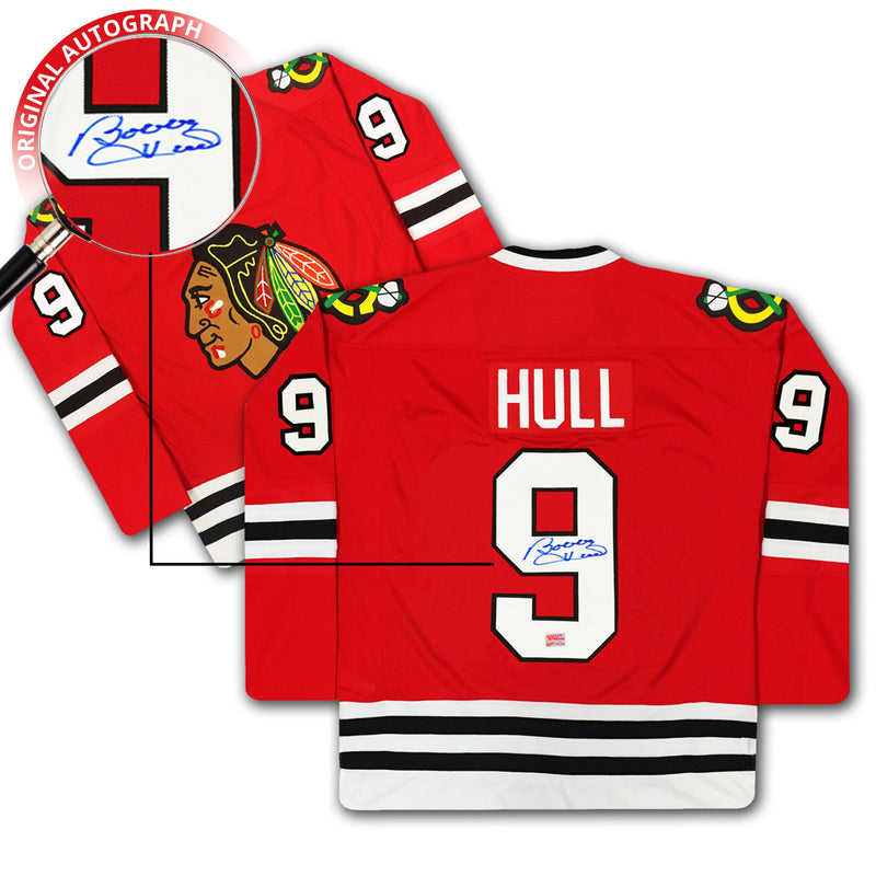 Bobby Hull Autographed Chicago Blackhawks Red Jersey-2