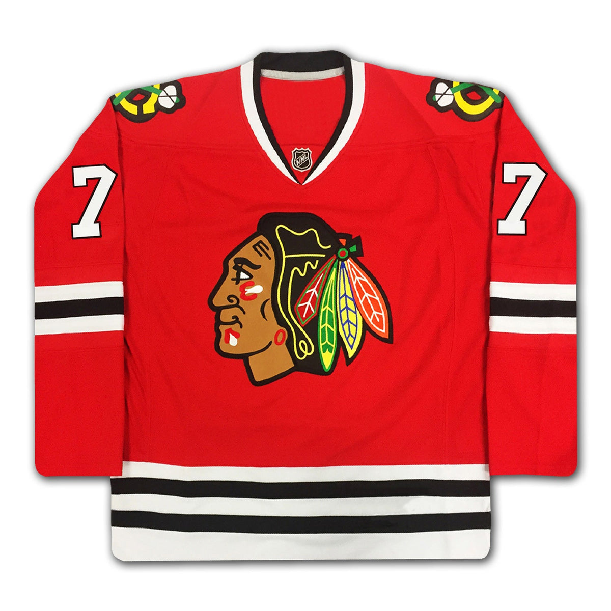 Bobby Hull Autographed Chicago Blackhawks Red Jersey #7-3