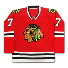 Bobby Hull Autographed Chicago Blackhawks Red Jersey #7-3