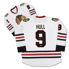 Bobby Hull Autographed Chicago Blackhawks White Jersey-3