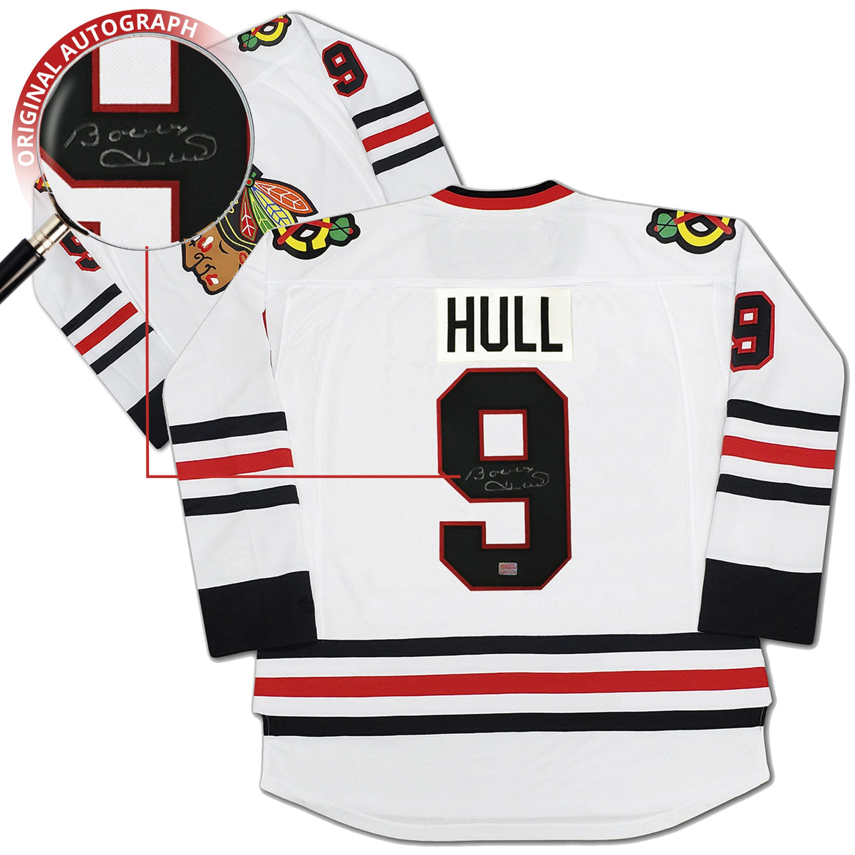 Bobby Hull Autographed Chicago Blackhawks White Jersey-2