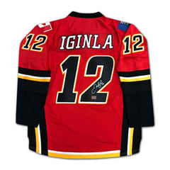 Jarome Iginla Signed Calgary Flames Red Jersey HHOF 2020-2