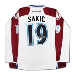 Joe Sakic Autographed Colorado Avalanche White Jersey-2