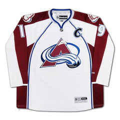 Joe Sakic Autographed Colorado Avalanche White Jersey-3