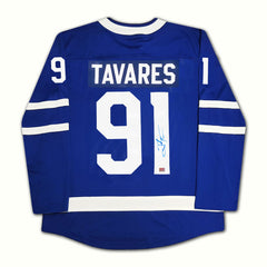 John Tavares Autographed Toronto Maple Leafs Blue Jersey-2