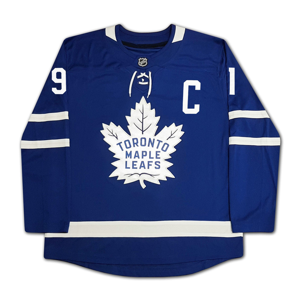 John Tavares Autographed Toronto Maple Leafs Blue Jersey-3