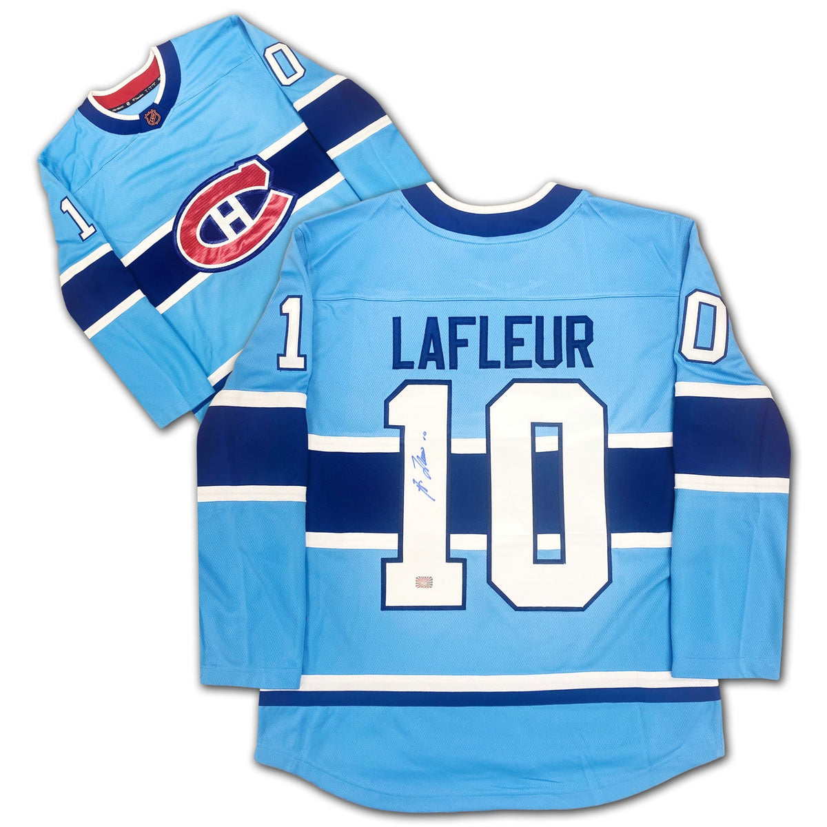 Guy Lafleur Autographed Montreal Canadiens Light Blue Jersey