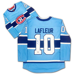 Guy Lafleur Autographed Montreal Canadiens Light Blue Jersey-1