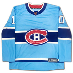 Guy Lafleur Autographed Montreal Canadiens Light Blue Jersey-3