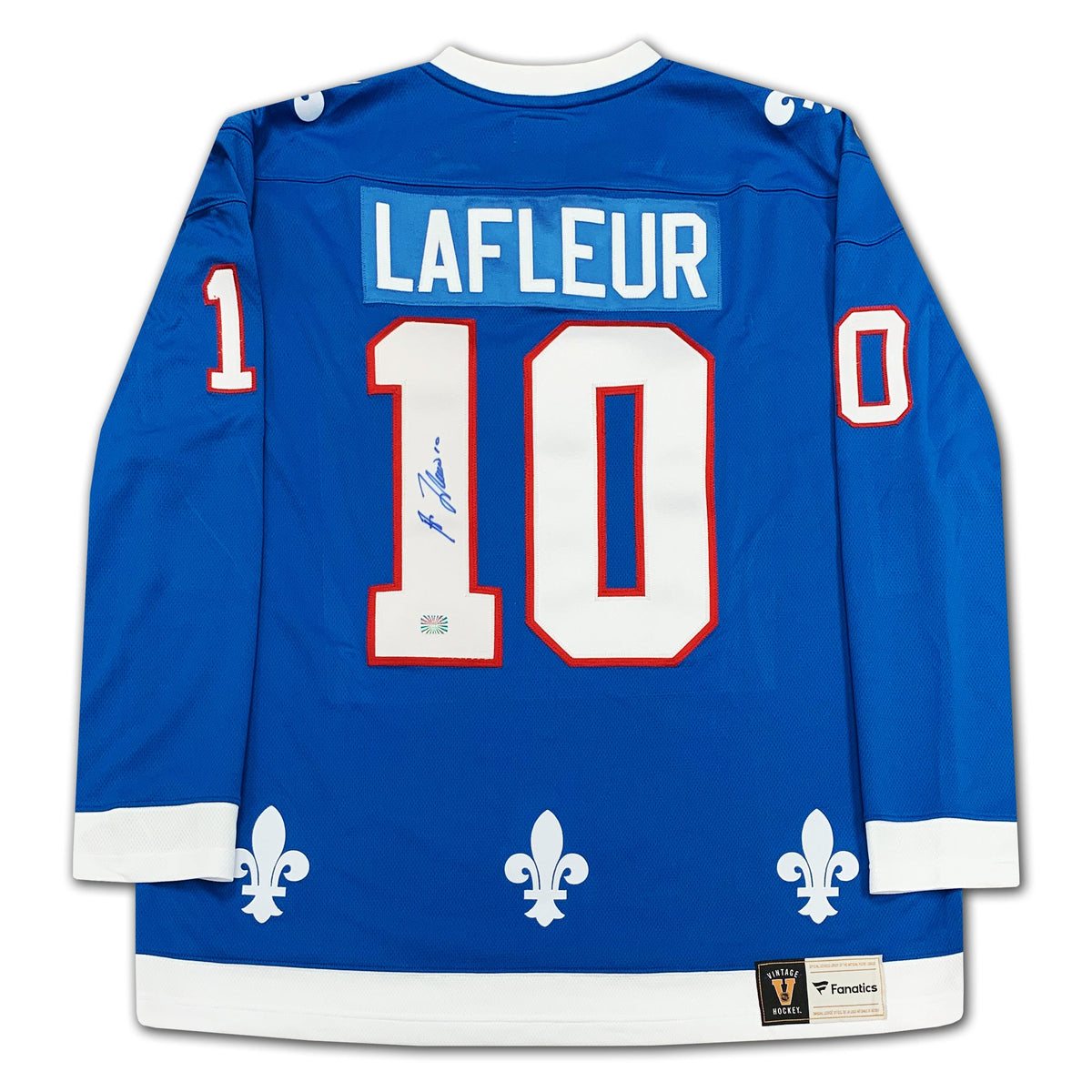 Guy Lafleur Autographed Quebec Nordiques Blue Jersey-2