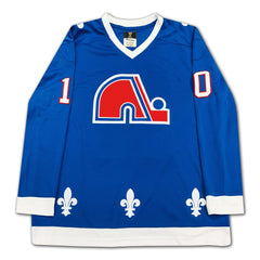 Guy Lafleur Autographed Quebec Nordiques Blue Jersey-3