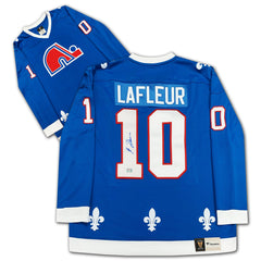 Guy Lafleur Autographed Quebec Nordiques Blue Jersey-1