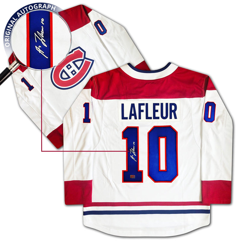 Guy Lafleur Autographed Montreal Canadiens White Jersey-2